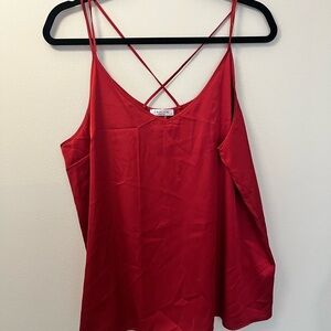Stylish pinkish reddish  Camisole with Crisscross Straps